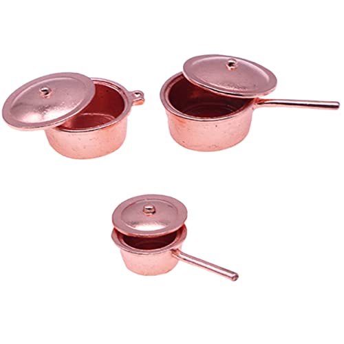 SUPVOX 3 Stück Teiliges Mini Kochgeschirr Set Realistische Miniatur Töpfe und Pfannen Pädagogisches Küchenzubehör für Puppenhaus und Rollenspiele Dekoratives für Detailgetreu und Kreativ SUPVOX 3 Stück Teiliges Mini Kochgeschirr Set Realistische Miniatur Töpfe und Pfannen Pädagogisches Küchenzubehör für Puppenhaus und Rollenspiele Dekoratives für Detailgetreu und Kreativ von Supvox