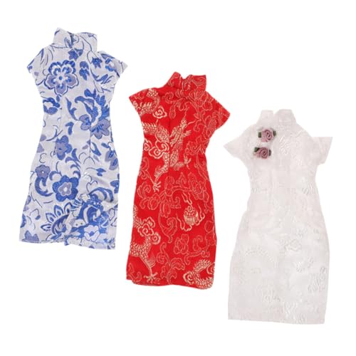 SUPVOX 3 Stück Teiliges Puppen Cheongsam Kleidung aus Strapazierfähigem Leichte Wiederverwendbare Puppenkleidung im Retro Stil Passend für Puppen Einfache Handhabung und Langlebig SUPVOX 3 Stück Teiliges Puppen Cheongsam Kleidung aus Strapazierfähigem Leichte Wiederverwendbare Puppenkleidung im Retro Stil Passend für Puppen Einfache Handhabung und Langlebig von Supvox