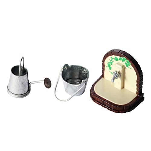 SUPVOX 3 Stücke Eimer Sprinkler Wasserkocher Modell Mini Outdoor Können Eimer Puppe Kleine Garten Wasserhähne Bewässerung Dekorationen Edelstahl SUPVOX 3 Stücke Eimer Sprinkler Wasserkocher Modell Mini Outdoor Können Eimer Puppe Kleine Garten Wasserhähne Bewässerung Dekorationen Edelstahl von Supvox