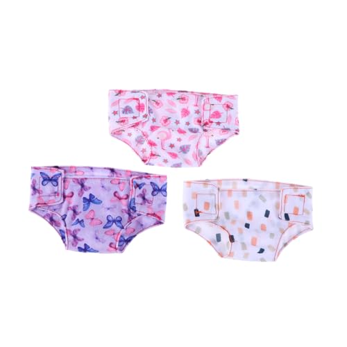 SUPVOX 3-teiliges Babypuppen-windelset: Unterwäscheset, Waschbar Und Wiederverwendbar, Kleidungszubehör Für Neugeborene, Puppen, Babys, Rollenspielzubehör SUPVOX 3-teiliges Babypuppen-windelset: Unterwäscheset, Waschbar Und Wiederverwendbar, Kleidungszubehör Für Neugeborene, Puppen, Babys, Rollenspielzubehör von Supvox