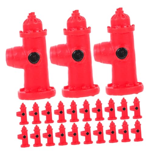 SUPVOX 30 Stück Mini Hausdekor Heimdekor Hydrantenspielzeug Hausdekoration Mikro Landschaftsbau Requisiten Hydrantenminiaturen Puppenhaus Hydrantenminiatur Outdoor Werkzeuge von Supvox