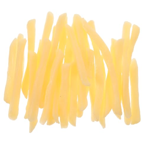 SUPVOX 30 Stück Teiliges Realistische Imitation Pommes Frites Modellspielzeug Lebensechte Flexible Deko für Party Fotografie Spielküche und Vielseitige Künstliche Essensrequisiten von Supvox