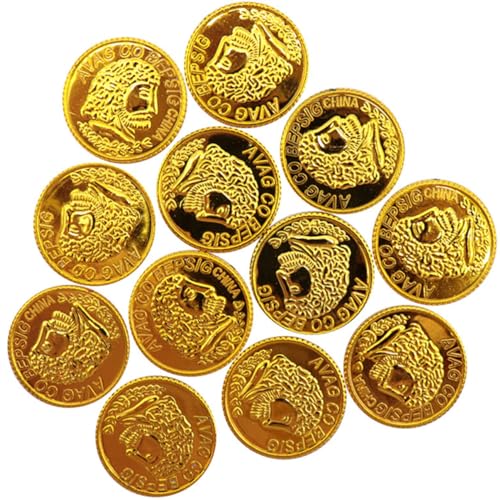 SUPVOX 300 Stück Piratenmünzen Pirat Piratenspielzeug Partyschatz Massenspielzeug Dekorationen Kinderspielzeug Spielzeugmarken Geld Requisite Piratenrequisiten Spielgeld Plastik Golden SUPVOX 300 Stück Piratenmünzen Pirat Piratenspielzeug Partyschatz Massenspielzeug Dekorationen Kinderspielzeug Spielzeugmarken Geld Requisite Piratenrequisiten Spielgeld Plastik Golden von Supvox