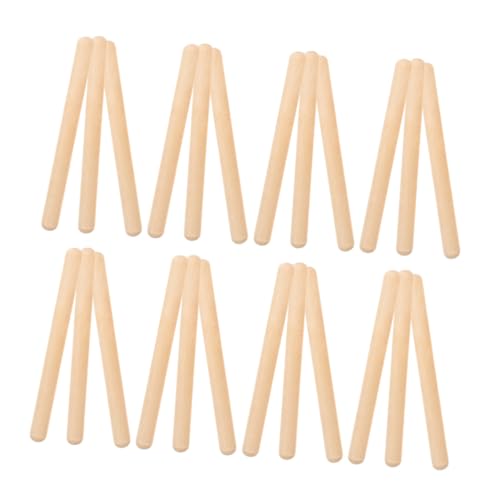 SUPVOX 32 Stück Teiliges Percussion Sticks aus Holz Stabile Rhythmus Sticks für Kreatives Musikinstrument Lernen Fördert Feinmotorik und Vorstellungskraft für Indoor und Outdoor von Supvox