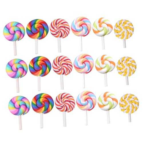 SUPVOX 35 Stück Teiliges Polymer Clay Lollipop Farbenfrohe Miniatur deko Realistische Simulation Lutscher für DIY Basteln Handgemachte Schmuckanhänger für Wohn Handy Dekoration SUPVOX 35 Stück Teiliges Polymer Clay Lollipop Farbenfrohe Miniatur deko Realistische Simulation Lutscher für DIY Basteln Handgemachte Schmuckanhänger für Wohn Handy Dekoration von Supvox