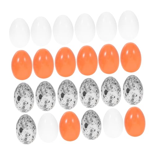 SUPVOX 36 Stück Teiliges Miniatur Eier Farbig Lebensecht für Puppenhaus Dekoration Micro Landscape Figurine Mini Ornament zum Basteln und Ostereier Befüllen von Supvox