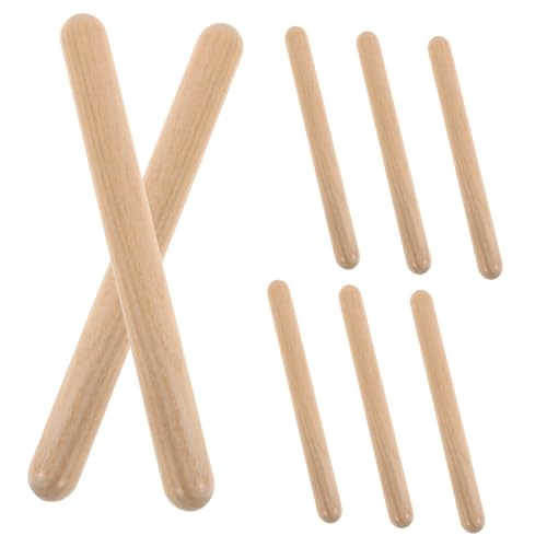 SUPVOX 4 Paare Holz klangstäbe Orff Percussion Sticks für Musikunterricht Rhythmusförderung Kindergarten aus Natürlichem Holz SUPVOX 4 Paare Holz klangstäbe Orff Percussion Sticks für Musikunterricht Rhythmusförderung Kindergarten aus Natürlichem Holz von Supvox