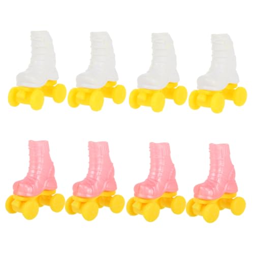 SUPVOX 4 Paare Roller Skates für Puppen Süße Puppen Eisrollschuhe aus Robustem Kunststoff für Kreatives und Bastelarbeiten Accessoires für Puppenliebhaber SUPVOX 4 Paare Roller Skates für Puppen Süße Puppen Eisrollschuhe aus Robustem Kunststoff für Kreatives und Bastelarbeiten Accessoires für Puppenliebhaber von Supvox