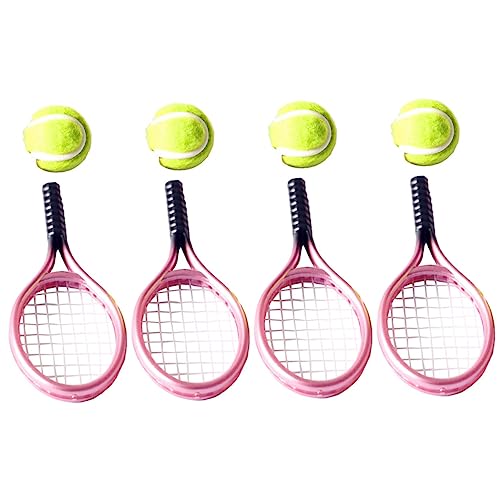 SUPVOX 4 Sätze Mini Tennisracket Modell Dekoration Tischtennis Rackets Kunststoff Realistisch für Puppenhaus Deko Zubehör SUPVOX 4 Sätze Mini Tennisracket Modell Dekoration Tischtennis Rackets Kunststoff Realistisch für Puppenhaus Deko Zubehör von Supvox