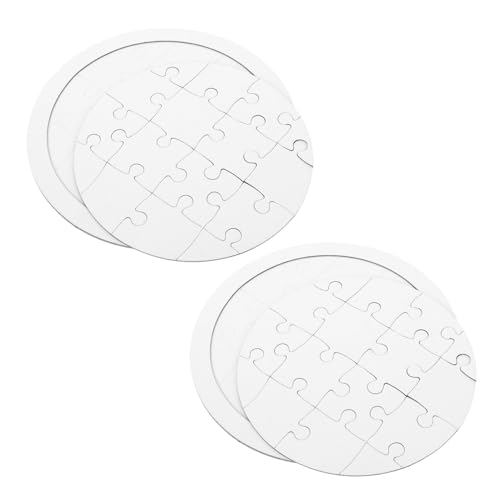 SUPVOX 4 Sätze Rundes DIY Blanko Puzzle aus Papierkarton zum Selberbemalen Kinderfreundlich Glatte Oberfläche Fördert Kreativität Denken und Hand Auge Koordination für Basteln und SUPVOX 4 Sätze Rundes DIY Blanko Puzzle aus Papierkarton zum Selberbemalen Kinderfreundlich Glatte Oberfläche Fördert Kreativität Denken und Hand Auge Koordination für Basteln und von Supvox