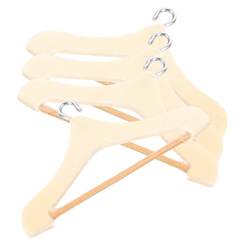 SUPVOX 4 Stck Mini Holzkleiderbügel für Puppenkleider Teiliges Stabile Mini Kleiderbügel für Puppenhaus Platzsparend und Leicht für Puppenröcke und Miniaturkleidung SUPVOX 4 Stck Mini Holzkleiderbügel für Puppenkleider Teiliges Stabile Mini Kleiderbügel für Puppenhaus Platzsparend und Leicht für Puppenröcke und Miniaturkleidung von Supvox