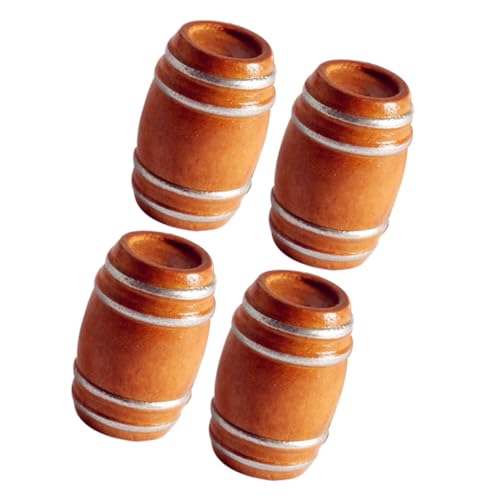 SUPVOX 4 Stück Miniatur Holzfässer Mini Bierfass Modell für Puppenhaus Zubehör Klassische Mikro Landschaftsdeko Vielseitige Tischdekoration als Foto Requisite und für Bastler Ab Jahren SUPVOX 4 Stück Miniatur Holzfässer Mini Bierfass Modell für Puppenhaus Zubehör Klassische Mikro Landschaftsdeko Vielseitige Tischdekoration als Foto Requisite und für Bastler Ab Jahren von Supvox