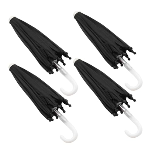 SUPVOX 4 Stück Miniatur Puppenhaus Regenschirme Schwarz Robuste Mini Schirme für Stilvolle DIY Dekoration und Realistischen Vintage Look für Amerikanische Puppen SUPVOX 4 Stück Miniatur Puppenhaus Regenschirme Schwarz Robuste Mini Schirme für Stilvolle DIY Dekoration und Realistischen Vintage Look für Amerikanische Puppen von Supvox