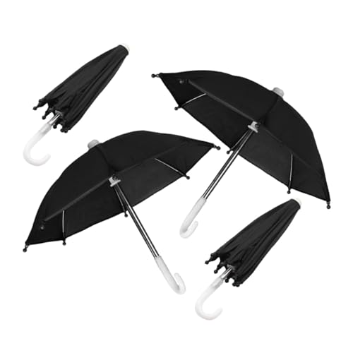 SUPVOX 4 Stück Miniatur Puppenschirm Schwarz Realistische Miniaturregenschirme für Puppenhaus Dekoration Handliches Mini Zubehör Stilvoll und Leicht Geeignet für Puppen SUPVOX 4 Stück Miniatur Puppenschirm Schwarz Realistische Miniaturregenschirme für Puppenhaus Dekoration Handliches Mini Zubehör Stilvoll und Leicht Geeignet für Puppen von Supvox