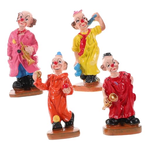 SUPVOX 4 Stück Teiliges Clown Figuren Sand Tray Dekoration Lebendige Bunte Clown Deko für Schreibtisch und Heim Vielseitige Multifunktionale Sandspielzeug Zubehör Originelle von Supvox