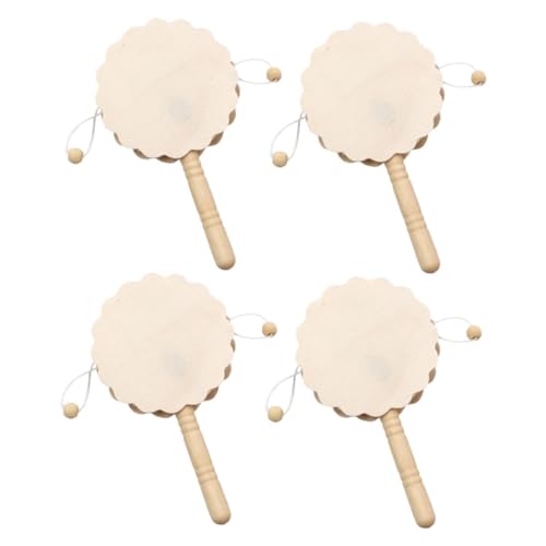 SUPVOX 4 Stück Teiliges DIY Holz Rasseltrommel Bastelset zum Anmalen Unvollendete Handbemalte Holzschütteltrommel Kreatives Lernspielzeug für Konzentration und Feinmotorik SUPVOX 4 Stück Teiliges DIY Holz Rasseltrommel Bastelset zum Anmalen Unvollendete Handbemalte Holzschütteltrommel Kreatives Lernspielzeug für Konzentration und Feinmotorik von Supvox