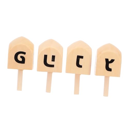 SUPVOX 4 Stück Teiliges Holz Dreidel zum Bemalen Chanukka Spielzeugkreisel Dekoratives Bastelset für Kreative Hanukkah Partydeko DIY Spiel und SUPVOX 4 Stück Teiliges Holz Dreidel zum Bemalen Chanukka Spielzeugkreisel Dekoratives Bastelset für Kreative Hanukkah Partydeko DIY Spiel und von Supvox