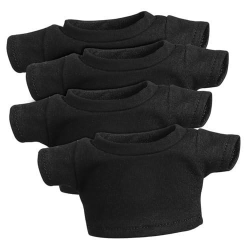 SUPVOX 4 Stück Teiliges Kurzarm t Shirt aus Gestrickter Baumwolle für Stofftiere Weiche Atmungsaktive Bären Kleidung Vielseitig Passend für Große Kuscheltiere und Puppen von Supvox