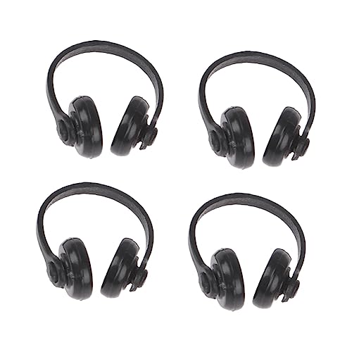 SUPVOX 4 Stück Teiliges Mini Puppenhaus Headset Schwarze Miniatur Kopfhörer Dekoration Realistische Puppenhaus Zubehör für Szenenlayout und DIY Bastelbedarf SUPVOX 4 Stück Teiliges Mini Puppenhaus Headset Schwarze Miniatur Kopfhörer Dekoration Realistische Puppenhaus Zubehör für Szenenlayout und DIY Bastelbedarf von Supvox