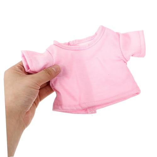 SUPVOX 4 Stück Teiliges Plüschtier T Shirt aus Weichem Stoff Bunte Kurzarmshirts für Plüschtiere Wiederverwendbare Kompakte Kuscheltier Kleidung in Weiß Blau und Schwarz von Supvox