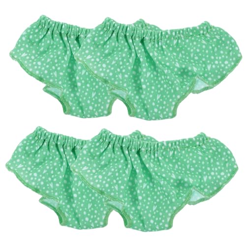 SUPVOX 4 Stück Teiliges Puppen Unterwäsche Kleine Gepunktete Puppen Slips Leichte Stoffunterwäsche für Spielzeugpuppen Austauschbare Puppenkleidung von Supvox