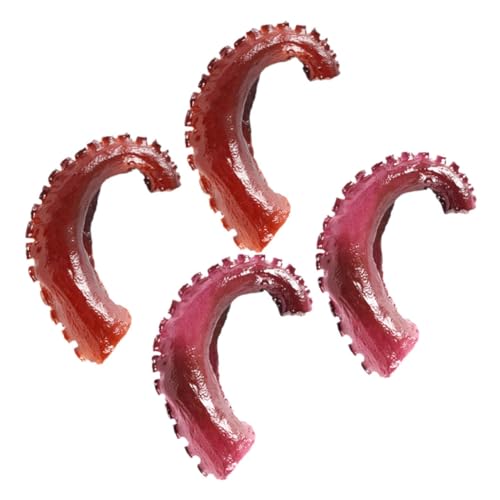 SUPVOX 4 Stück Teiliges Realistische Octopus Tentakel Deko Künstliche Meeresfrüchte Modell Lebensechter Farbe Leicht und Robust als Fotorequisite Lehrmodell und Tischdekoration von Supvox