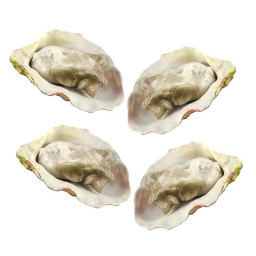SUPVOX 4 Stück Teiliges Simulations Oyster aus Robustem Realistisch Gestaltete Meeresfrüchte Deko für Küchen und Restaurant Display Leicht zu Reinigen und Langlebig für Spielküchen und SUPVOX 4 Stück Teiliges Simulations Oyster aus Robustem Realistisch Gestaltete Meeresfrüchte Deko für Küchen und Restaurant Display Leicht zu Reinigen und Langlebig für Spielküchen und von Supvox