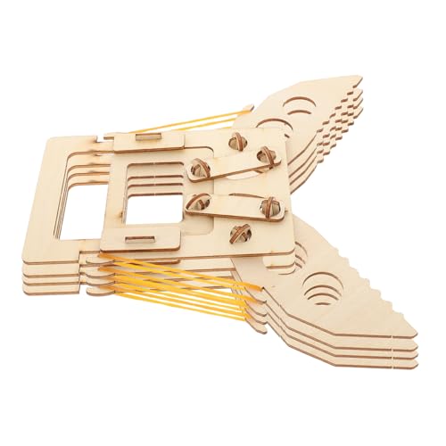 SUPVOX 4 Stück Teiliges Stem Bastelset für Erwachsene DIY Holzmechanischer Greifarm mit Puzzle Pädagogisches Technikspielzeug für Familienaktivitäten Kreatives Wissenschaftsprojekt für von Supvox