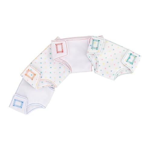 SUPVOX 4 Stück Teiliges Waschbare Puppenwindeln mit Verstellbarem Wiederverwendbare Puppe Unterwäsche Zubehör für Mädchen Ausziehen SUPVOX 4 Stück Teiliges Waschbare Puppenwindeln mit Verstellbarem Wiederverwendbare Puppe Unterwäsche Zubehör für Mädchen Ausziehen von Supvox