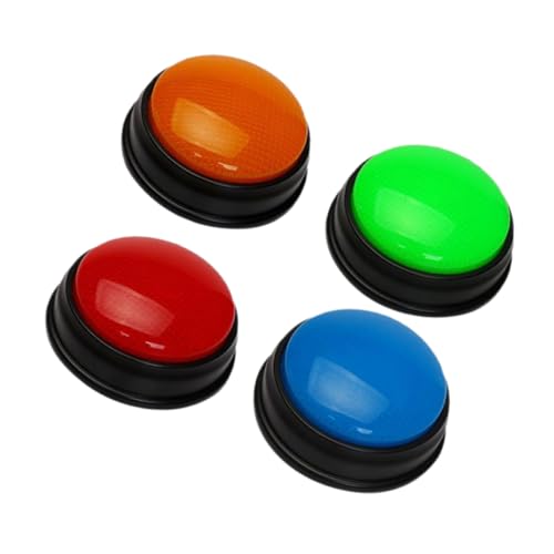 SUPVOX 4 Stück Teiliges Wiederverwendbarer Spiel Buzzer mit Lichtsignalen für Vielseitig Einsetzbar für Quiz Familienfeiern Lernspiele und Interaktive Spielshows von Supvox