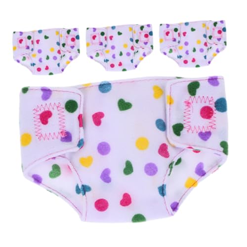 SUPVOX 4 Stück Wiederverwendbare Stoffwindeln für Puppen Puppenzubehör aus Robustem Material Realistische Babypuppen Windeln zum Anziehen Kindgerechtes Design für Kreatives Rollenspiel SUPVOX 4 Stück Wiederverwendbare Stoffwindeln für Puppen Puppenzubehör aus Robustem Material Realistische Babypuppen Windeln zum Anziehen Kindgerechtes Design für Kreatives Rollenspiel von Supvox