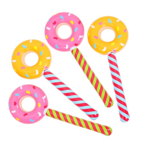 Supvox 4stücke Aufblasbare Donut Ballons Für Kindergeburtstag Süßigkeitenland Party Deko Lollipop-sticks Für Pool Und Strandaktivitäten Rosa Gelb Supvox 4stücke Aufblasbare Donut Ballons Für Kindergeburtstag Süßigkeitenland Party Deko Lollipop-sticks Für Pool Und Strandaktivitäten Rosa Gelb von Supvox
