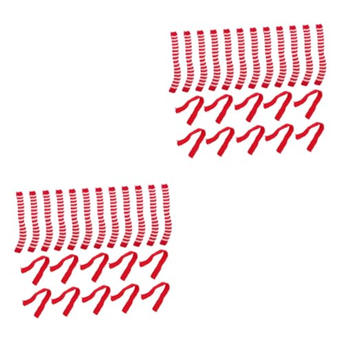 SUPVOX 40 Stck. Teiliges Mini Wollschals für Puppen Zarte Dekorative Schals Rot Weiß und Rot Grün Gestreift Geeignet für Figuren Mini Schneemänner und Ornamentdekorationen SUPVOX 40 Stck. Teiliges Mini Wollschals für Puppen Zarte Dekorative Schals Rot Weiß und Rot Grün Gestreift Geeignet für Figuren Mini Schneemänner und Ornamentdekorationen von Supvox