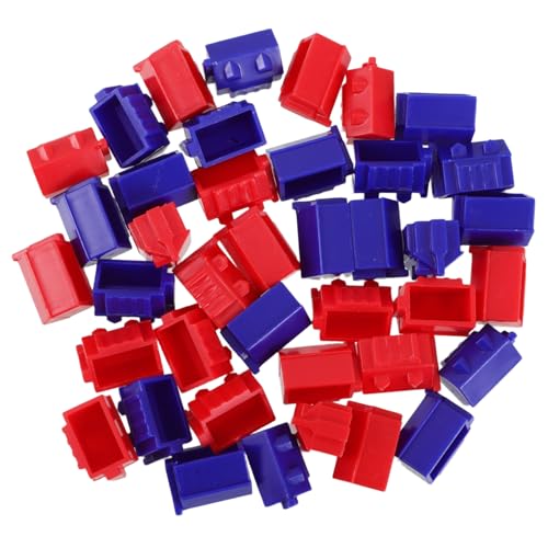 SUPVOX 40 Stück Brettspiel Ersatzteile Blaue und Rote Häuser für Hotelspiele für Familien und Gesellige Treffen Langlebige Kunststoff Spielmarker SUPVOX 40 Stück Brettspiel Ersatzteile Blaue und Rote Häuser für Hotelspiele für Familien und Gesellige Treffen Langlebige Kunststoff Spielmarker von Supvox