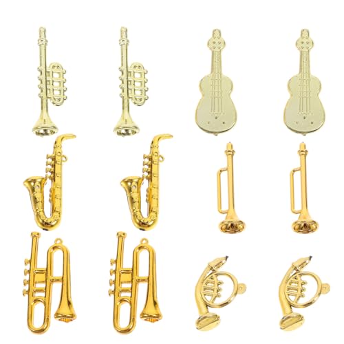 SUPVOX 48 Stück Miniatur musikinstrumente Set Kleine Saxophon Deko Violine Trompete Französisches Horn Puppenhaus Zubehör Leichte Kunststoff Ornamente für Weihnachtsbaum Musikparty SUPVOX 48 Stück Miniatur musikinstrumente Set Kleine Saxophon Deko Violine Trompete Französisches Horn Puppenhaus Zubehör Leichte Kunststoff Ornamente für Weihnachtsbaum Musikparty von Supvox