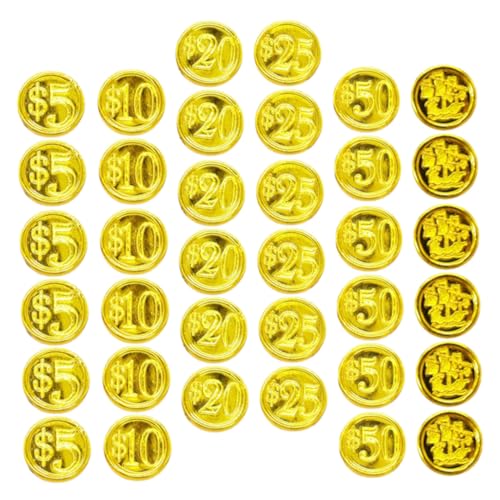 SUPVOX 48 Stück Teiliges Piratenmünzen spielset aus Glänzendem Kunststoff Lustige Spielgeld dublonen für Piratenparty mitgebsel Geeignet für Erwachsene Langlebig und Sicher SUPVOX 48 Stück Teiliges Piratenmünzen spielset aus Glänzendem Kunststoff Lustige Spielgeld dublonen für Piratenparty mitgebsel Geeignet für Erwachsene Langlebig und Sicher von Supvox