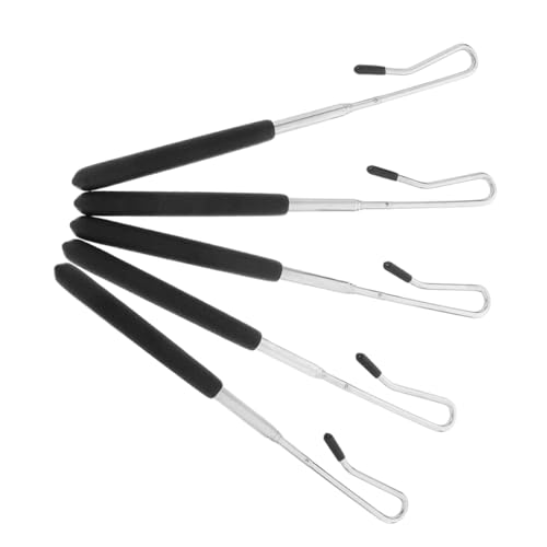 SUPVOX 5 Stück Handpuppen Joystick Puppenzubehör Für Kleine Puppen Metallpuppen Handstab Metallpuppenstab Zubehör Metallpuppenstab Zubehör Puppenstab Stick Kunststoff Schwarz von Supvox