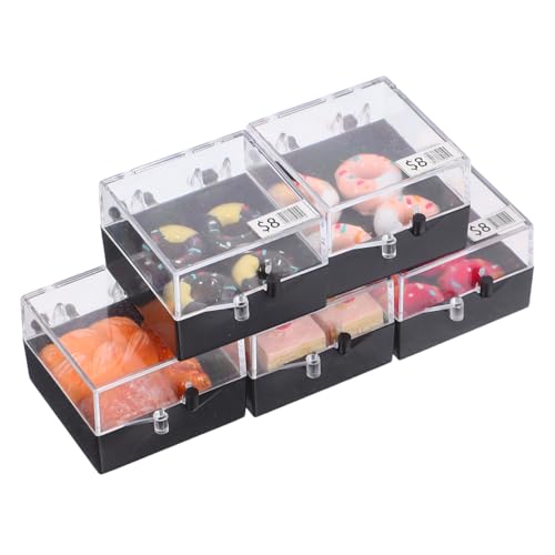 SUPVOX 5 Stück Maßstab Realistische Kunststoff Mini Kuchen Figuren Bunte Desserts Für Puppenhaus DIY Bastelzubehör von Supvox