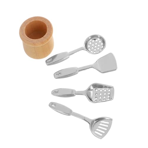SUPVOX 5 Stück Maßstab Realistische Metall Küchenwerkzeuge mit Mini Schaufel und Eimer Geeignet für Puppenhausdekoration und Kreatives Rollenspiel SUPVOX 5 Stück Maßstab Realistische Metall Küchenwerkzeuge mit Mini Schaufel und Eimer Geeignet für Puppenhausdekoration und Kreatives Rollenspiel von Supvox