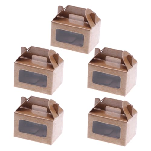 SUPVOX 5 Stück Mini Dessert Box Teiliges für Puppenhäuser Dekorative Miniatur Kuchenverpackung für DIY Szenen und Rollenspiele Perfektes für Sammler SUPVOX 5 Stück Mini Dessert Box Teiliges für Puppenhäuser Dekorative Miniatur Kuchenverpackung für DIY Szenen und Rollenspiele Perfektes für Sammler von Supvox