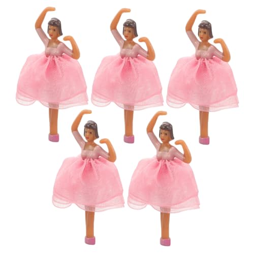 SUPVOX 5 Stück Teiliges Ballett Puppenfigur Prinzessin Spieluhr Zubehör Realistische Musikbox Dekoration Feine Verarbeitung Rosa Tüllrock Langlebige Balletttänzerin Zubehör von Supvox