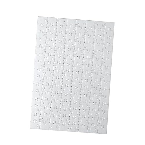 SUPVOX 5 Stück Teiliges Blanko Puzzle aus Papier DIY Malpuzzle mit pro für Kreative Gestaltung Hochzeits und Partyspiele Vorgefertigt und Stabil Zusammengefügt von Supvox