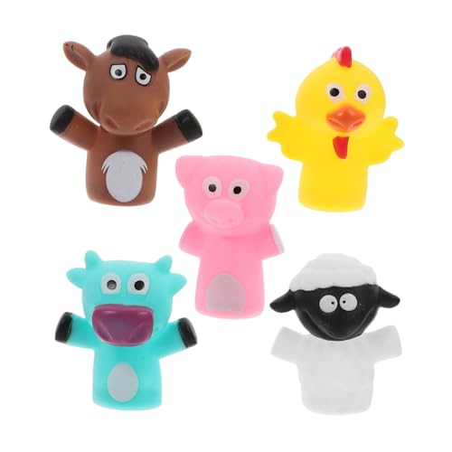 SUPVOX 5 Stück Teiliges Fingerpuppen aus Hochwertigem Vinyl Niedliche Tierformen Abriebfest Pädagogisches Fingerspielzeug für Kindergarten Zuhause und Partys Fördert Eltern Junge Mädchen SUPVOX 5 Stück Teiliges Fingerpuppen aus Hochwertigem Vinyl Niedliche Tierformen Abriebfest Pädagogisches Fingerspielzeug für Kindergarten Zuhause und Partys Fördert Eltern Junge Mädchen von Supvox