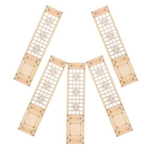 SUPVOX 5 Stück Teiliges Miniatur Holzbildschirm Chinesischer Stil Feines Design Puppenhaus Zubehör Mini Raumteiler Dekoration Für Miniaturmöbel Und Szenen SUPVOX 5 Stück Teiliges Miniatur Holzbildschirm Chinesischer Stil Feines Design Puppenhaus Zubehör Mini Raumteiler Dekoration Für Miniaturmöbel Und Szenen von Supvox