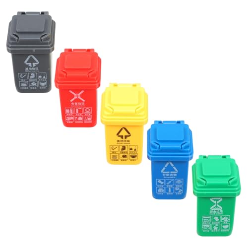 SUPVOX 5 Stück Teiliges Miniatur Mülltonnen Mülleimer Mülltrennung Lernspielzeug Puppenhaus Dekoration Realistische Abfallbehälter für Schreibtisch und Minipuppenhäuser SUPVOX 5 Stück Teiliges Miniatur Mülltonnen Mülleimer Mülltrennung Lernspielzeug Puppenhaus Dekoration Realistische Abfallbehälter für Schreibtisch und Minipuppenhäuser von Supvox