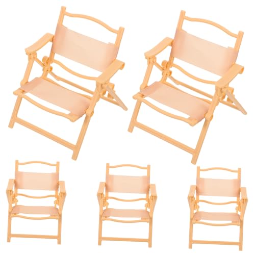 SUPVOX 5 Stück Teiliges Miniatur-falt-liegestuhl- Kunststoff Puppenhaus Strandstuhl Mini Klappbare Liege für Puppen Detailgetreue Spielszene Zubehör Geeignet für Indoor und Outdoor SUPVOX 5 Stück Teiliges Miniatur-falt-liegestuhl- Kunststoff Puppenhaus Strandstuhl Mini Klappbare Liege für Puppen Detailgetreue Spielszene Zubehör Geeignet für Indoor und Outdoor von Supvox