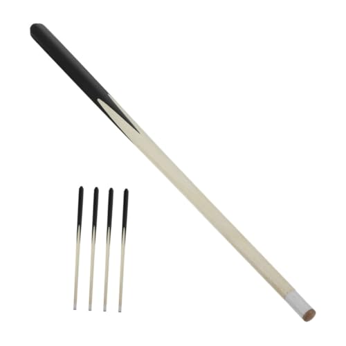 SUPVOX 5 Stück Teiliges Pool Queue Set aus Robustem Holz Kompakte Kurze Billardqueue Sticks Verzugsfest für Tischbillard und Mobiles Zuhause oder Unterwegs von Supvox