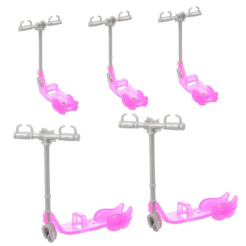 SUPVOX 5 Stück Teiliges Puppen Scooter Spielset Realistisch Detailreich Stabil Fördert Hand Auge Koordination Geeignet für Puppenhaus Spiel von Supvox