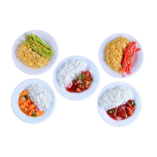 SUPVOX 5 Stück Teiliges Realistisches PVC Fake Food Chinesischer Reis Nachbildung Spielküche Zubehör Lebensmittelecht Robust Langlebig Dekoration Fotorequisit SUPVOX 5 Stück Teiliges Realistisches PVC Fake Food Chinesischer Reis Nachbildung Spielküche Zubehör Lebensmittelecht Robust Langlebig Dekoration Fotorequisit von Supvox