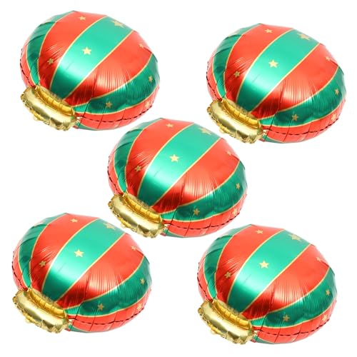 SUPVOX 5 Stück Teiliges Weihnachtsfolie Ballon Dekorative Partyballons aus Aluminiumfolie Vielseitige Weihnachts Dekoration für Zuhause Büro Garten Geeignet als Foto Requisite und SUPVOX 5 Stück Teiliges Weihnachtsfolie Ballon Dekorative Partyballons aus Aluminiumfolie Vielseitige Weihnachts Dekoration für Zuhause Büro Garten Geeignet als Foto Requisite und von Supvox